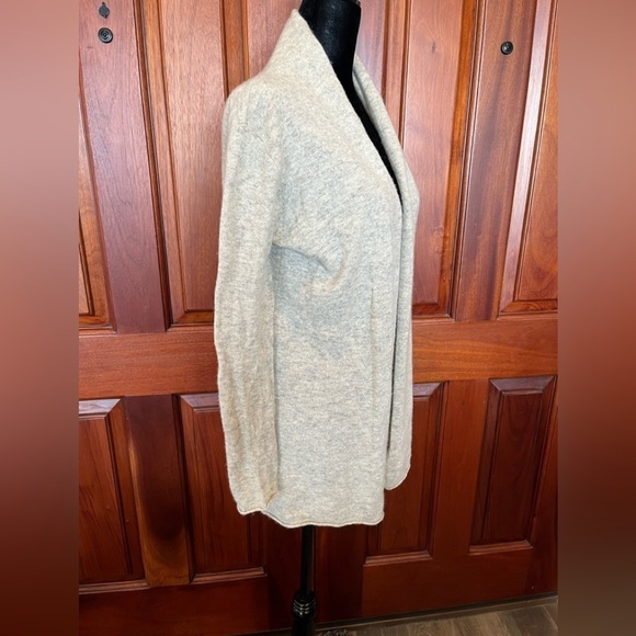 Beryll WOMEN'S OSFM 100% Cashmere Light Gray Open Cardigan One Size - Picture 2 of 6